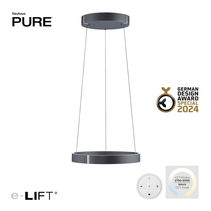 Lustra Paul Neuhaus PURE E-CLIPSE 2xLED Gri