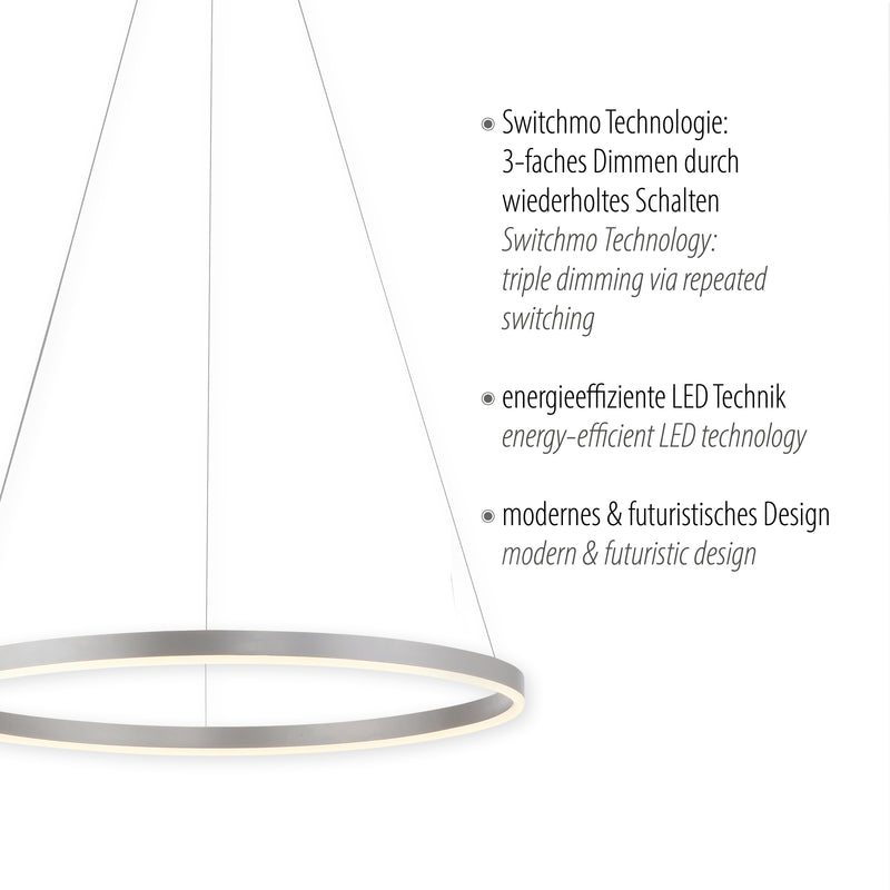 Lustra Paul Neuhaus RITUS LED Aluminiu