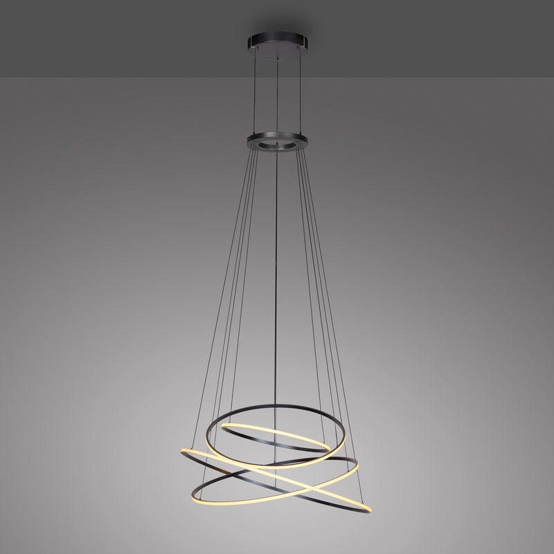 Lustra Paul Neuhaus PURE E-FLYING RINGS LED Gri
