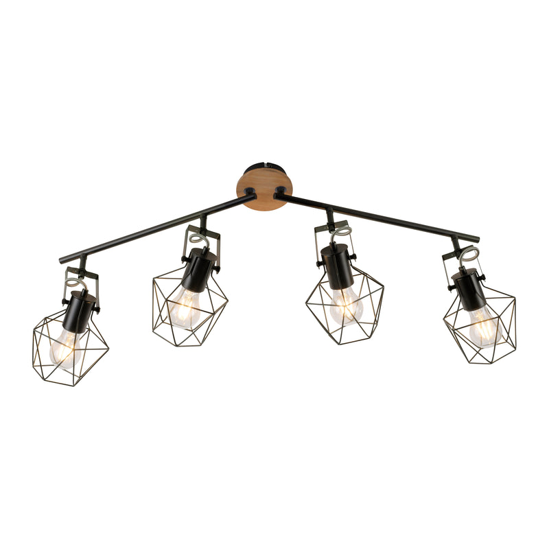Plafoniera Paul Neuhaus JARO 4xE27 Negru