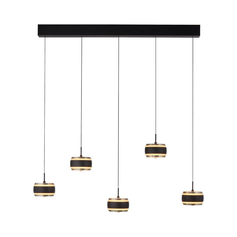 Lustra Paul Neuhaus PURE FALLING RINGS 5xLED Negru