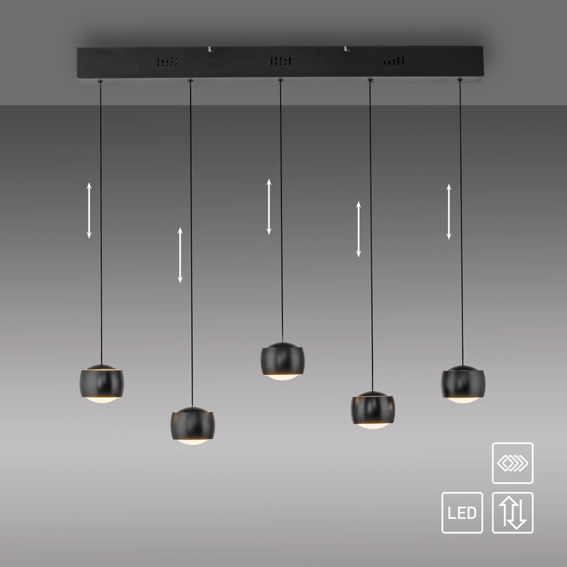 Lustra Paul Neuhaus BALLINI 5xLED Negru