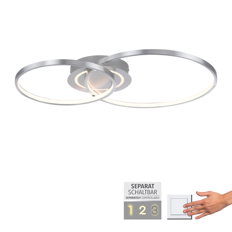 Plafoniera Paul Neuhaus ASMINA 3xLED Aluminiu