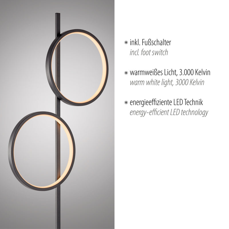 Lampadar Paul Neuhaus MINI RITUS 2xLED Negru