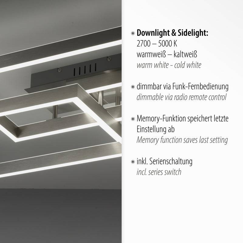 Plafoniera Paul Neuhaus PAAN 2xLED Argintiu