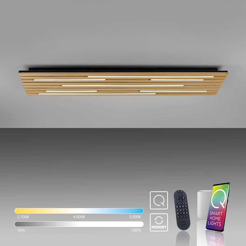 Plafoniera Paul Neuhaus Q-AKUSTIK LED Lemn