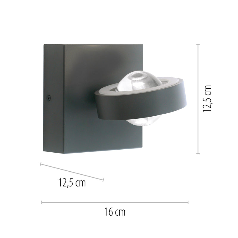 Aplica Paul Neuhaus Q-MIA 4xLED Antracit