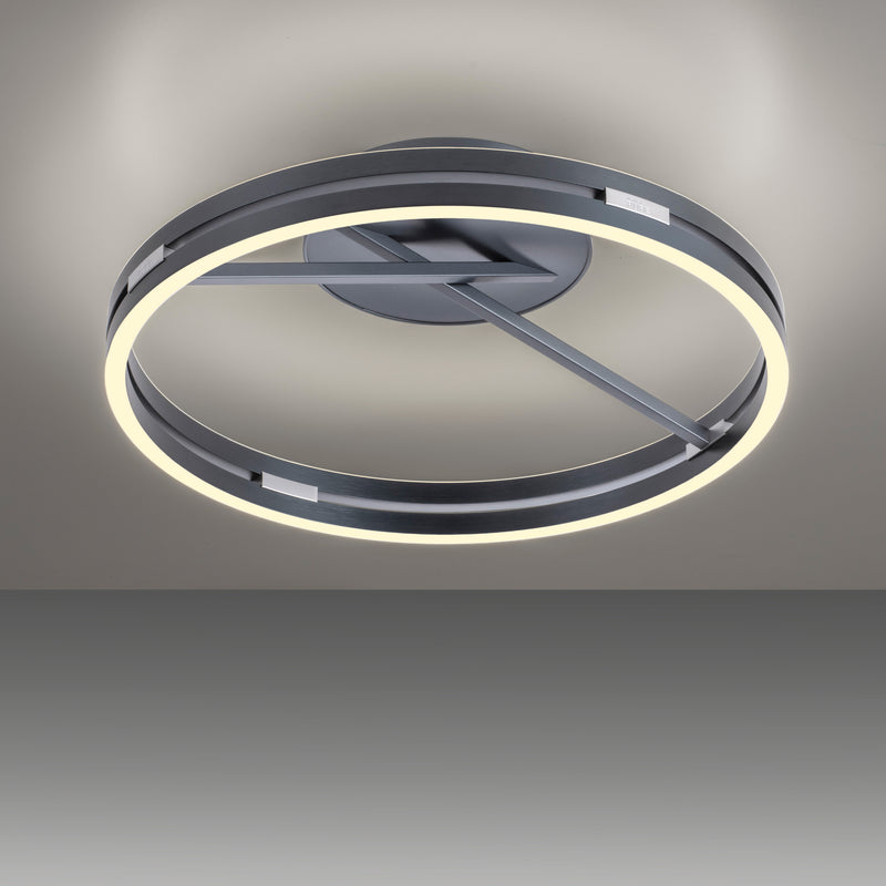 Plafoniera Paul Neuhaus PURE LOOP 2xLED Gri