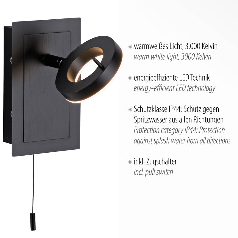 Aplica Paul Neuhaus SILEDA LED Antracit