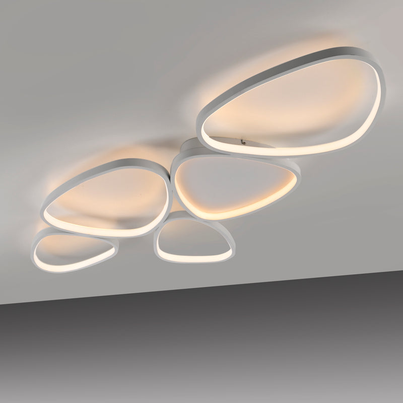 Plafoniera Zuma Line PEBBLES LED Alb