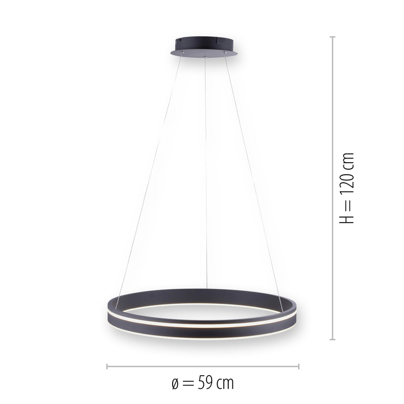 Lustra Paul Neuhaus Q-VITO LED Antracit