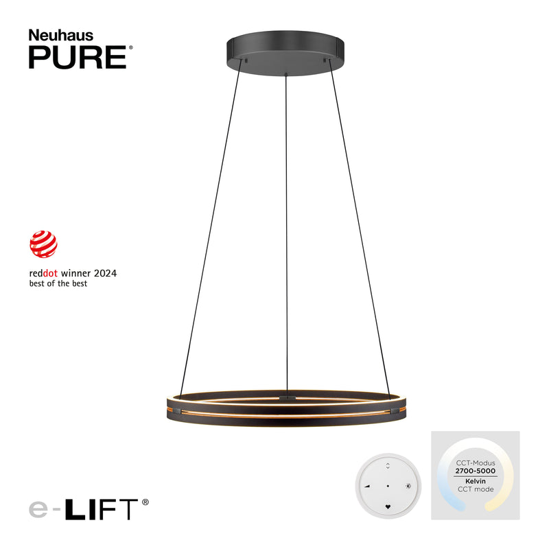 Lustra Paul Neuhaus PURE E-LOOP 2xLED Negru