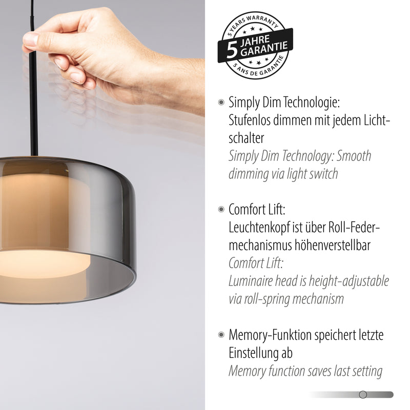 Lustra Paul Neuhaus RIKA LED Negru