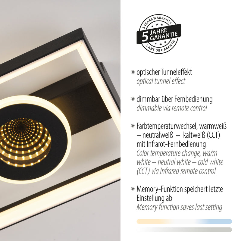Plafoniera Paul Neuhaus TRAFORO LED Negru
