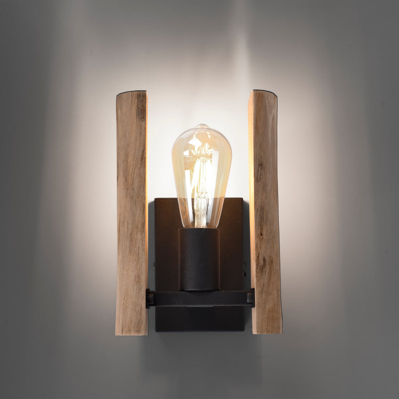 Aplica Paul Neuhaus LOG 1xE27 Negru