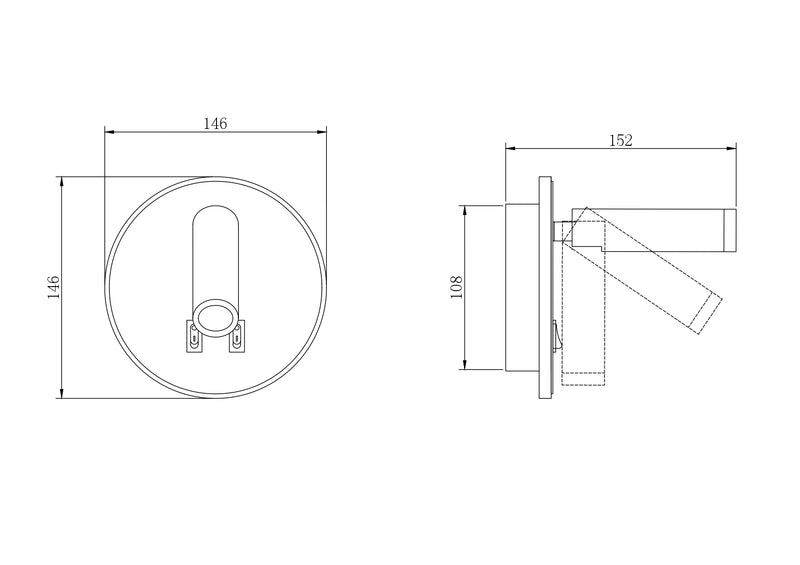 Aplica Zuma Line CIRCA LED Negru