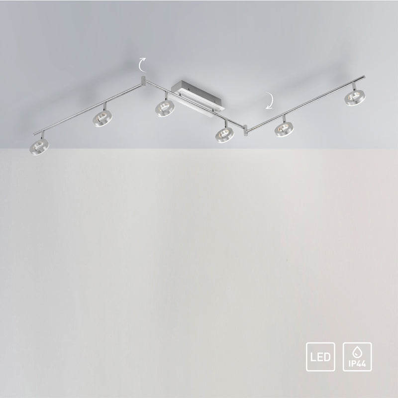 Plafoniera Paul Neuhaus SILEDA 6xLED Aluminiu
