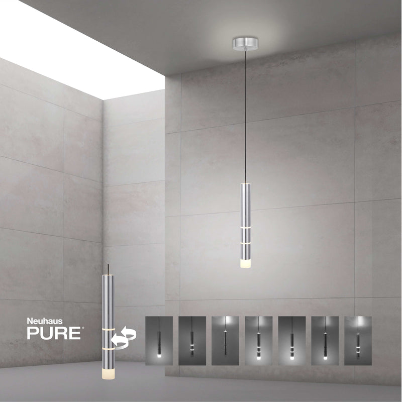 Lustra Paul Neuhaus PURE-VEGA 4xLED Aluminiu