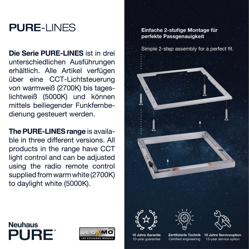 Plafoniera Paul Neuhaus PURE-LINES LED Aluminiu