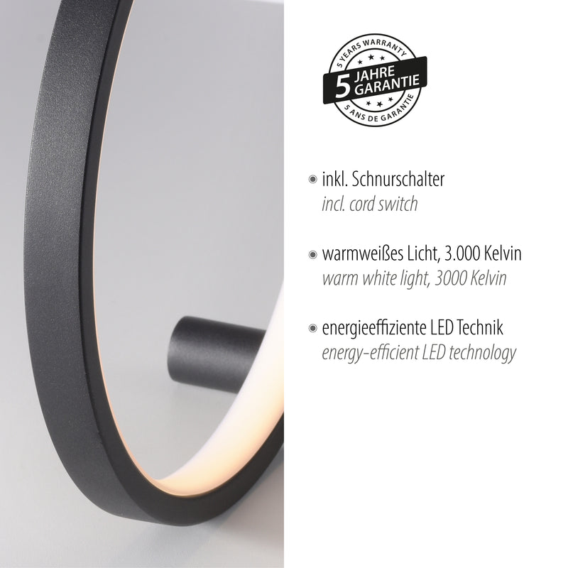 Veioza Paul Neuhaus MINI RITUS LED Negru