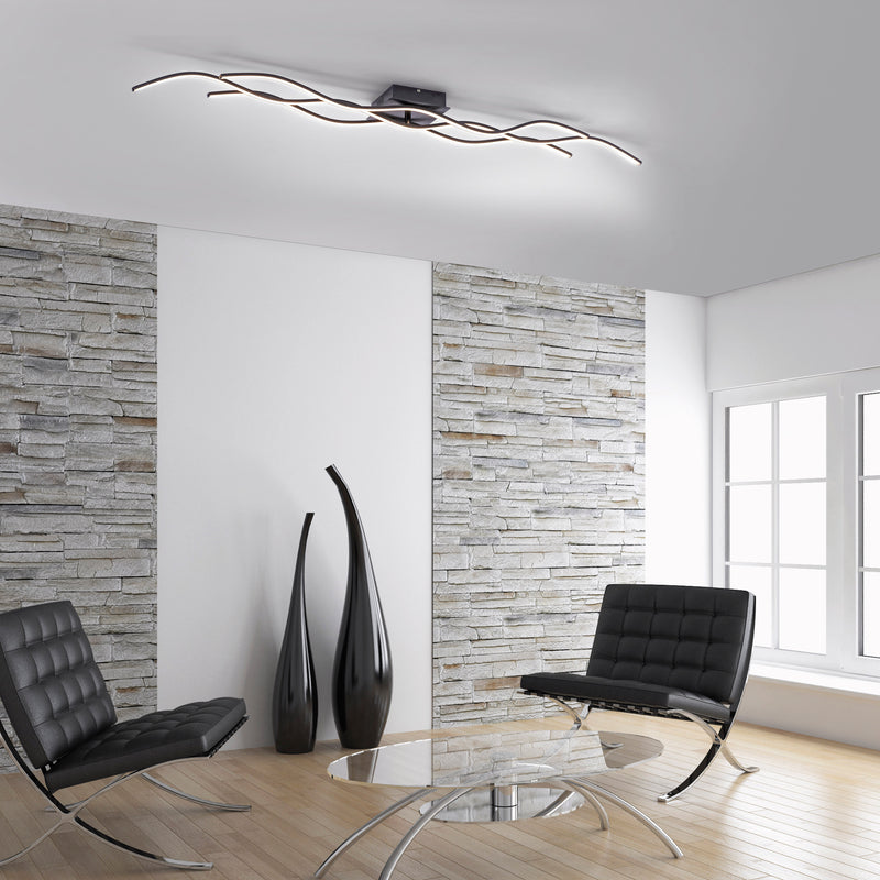 Plafoniera Paul Neuhaus WAVE 3xLED Negru