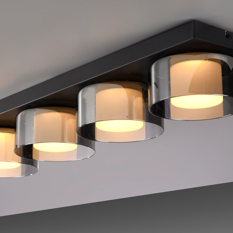 Plafoniera Paul Neuhaus RIKA 4xLED Negru