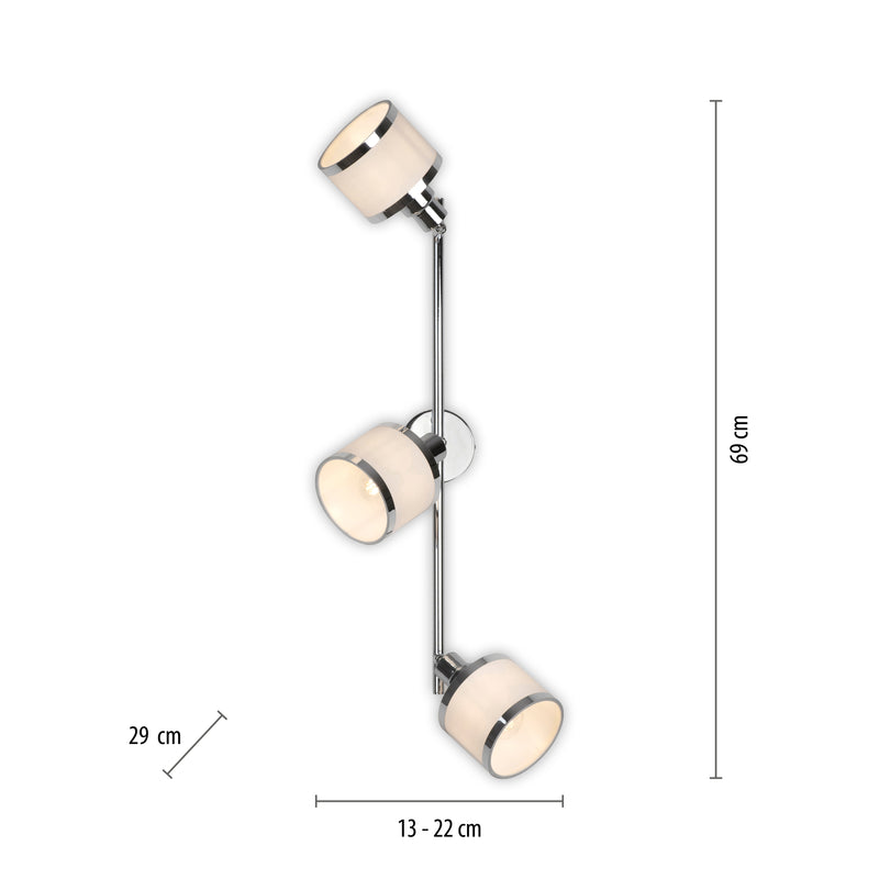 Plafoniera Paul Neuhaus ACCOR 3xE14 Crom