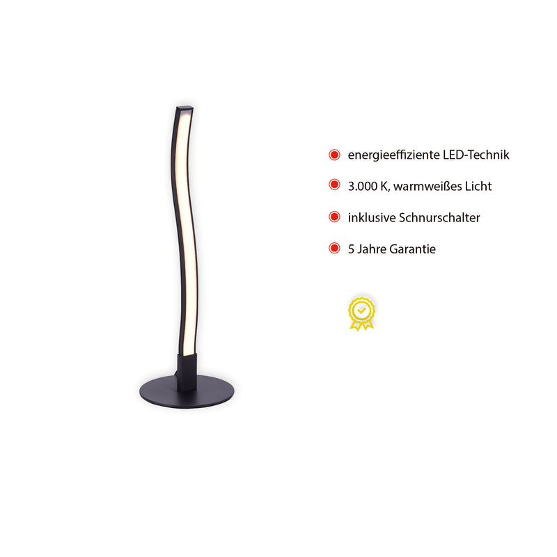 Veioza Paul Neuhaus WAVE LED Negru