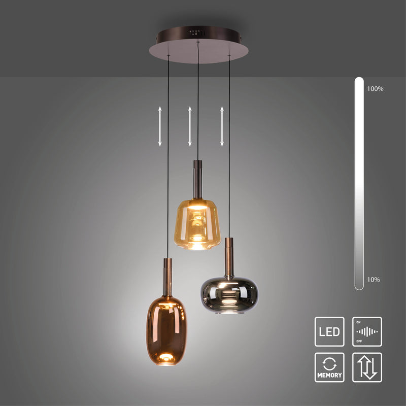 Lustra Paul Neuhaus IRIDES 3xLED Multicolor