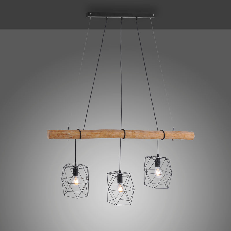 Lustra Paul Neuhaus EDGAR 3xE27 Negru