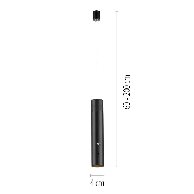 Lustra Paul Neuhaus ATTACH LED Negru