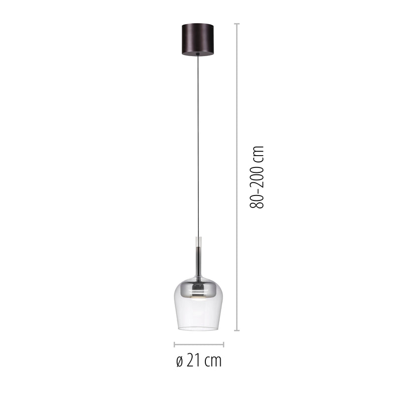 Lustra Paul Neuhaus Q-KON LED Argintiu