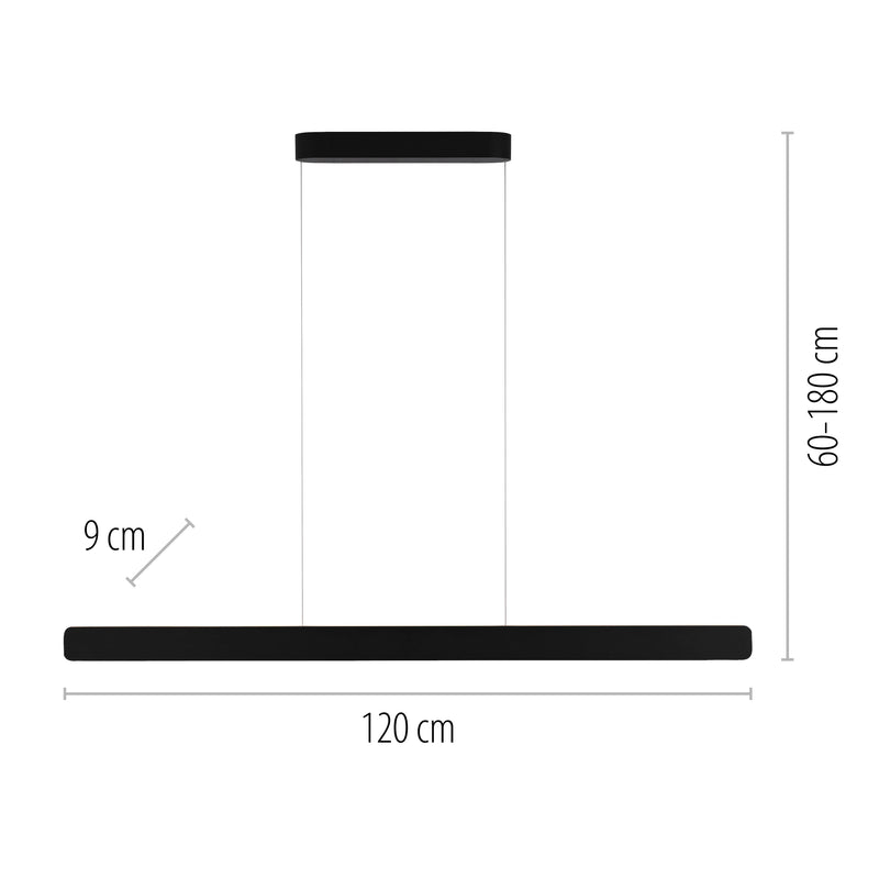 Lustra Zuma Line Q-STRETTO 2xLED Negru