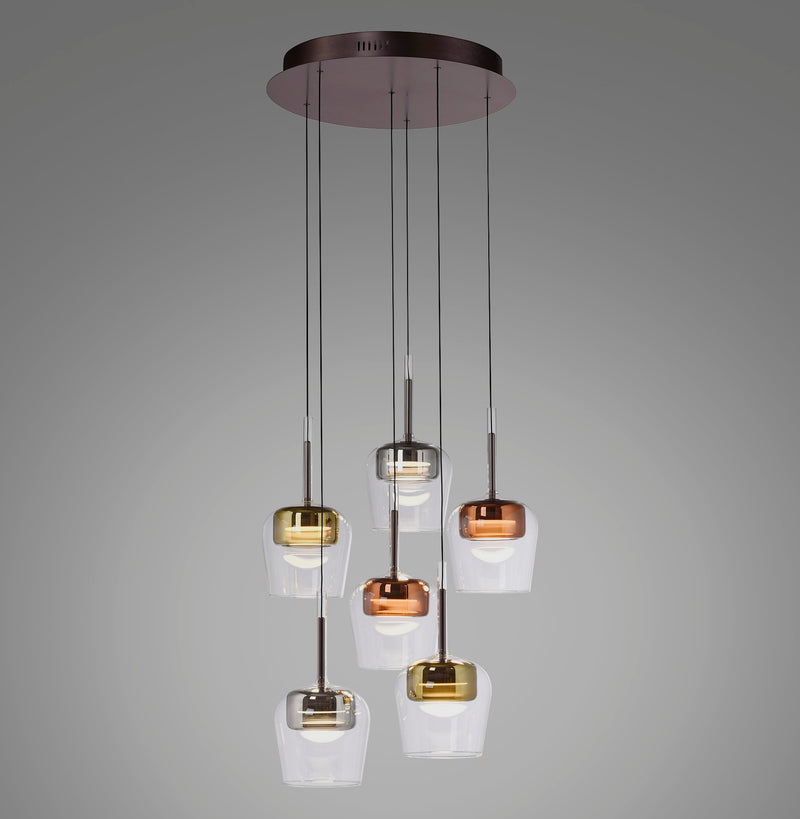 Lustra Paul Neuhaus Q-KON 6xLED Multicolor