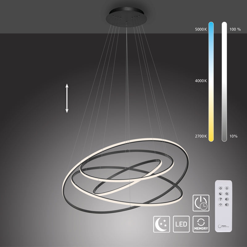 Lustra Paul Neuhaus TESSARA LED Antracit
