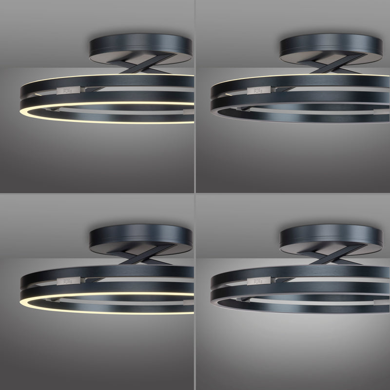 Plafoniera Paul Neuhaus PURE LOOP 2xLED Gri