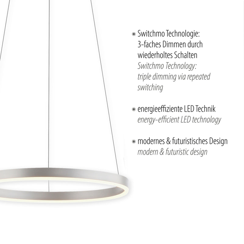 Lustra Paul Neuhaus RITUS LED Aluminiu
