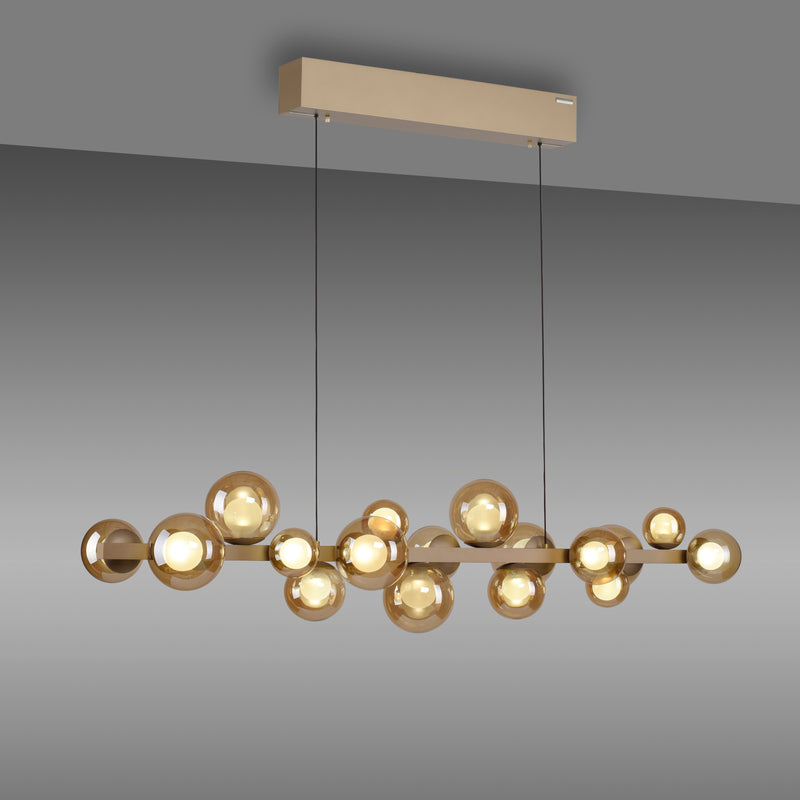 Lustra Paul Neuhaus PURE E-POPUP 18xLED Auriu