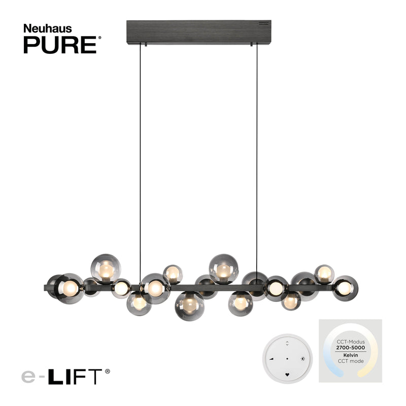 Lustra Paul Neuhaus PURE E-POPUP 18xLED Gri