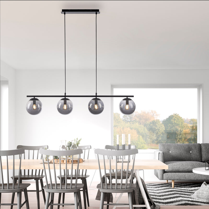 Lustra Paul Neuhaus BIG WIDOW 4xE14 Negru