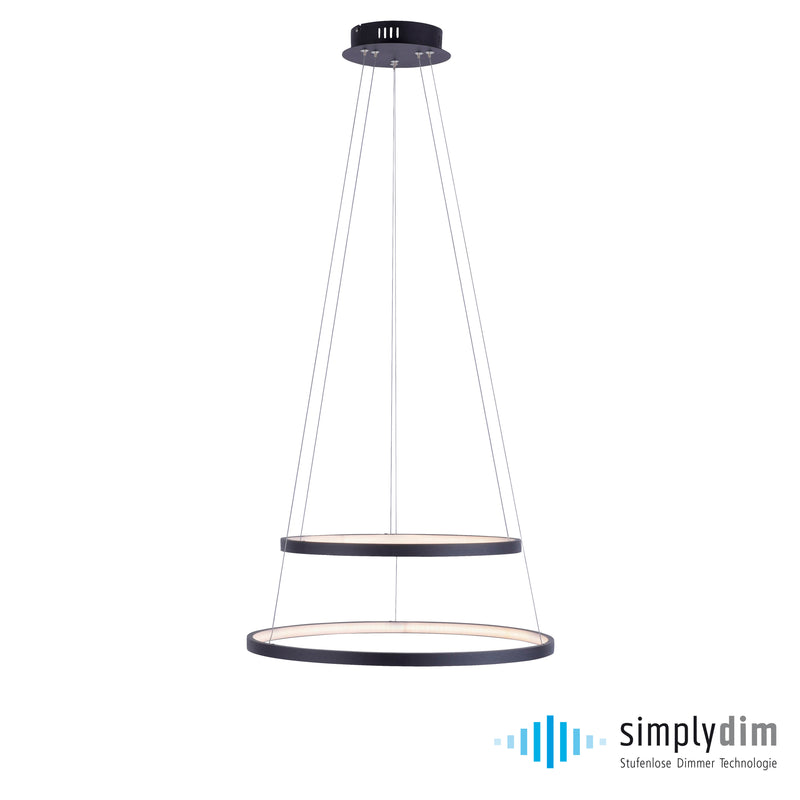 Lustra Paul Neuhaus CIRCLE 2xLED Antracit