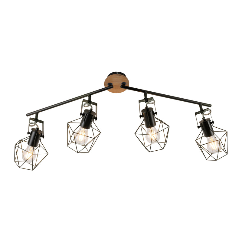 Plafoniera Paul Neuhaus JARO 4xE27 Negru