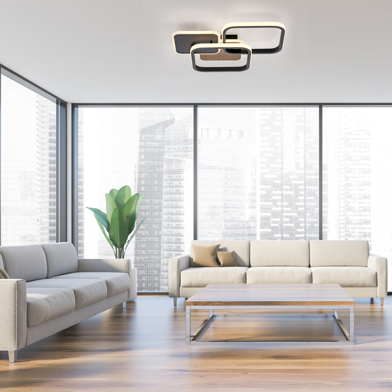 Plafoniera Zuma Line SEVENT LED Lemn Decor