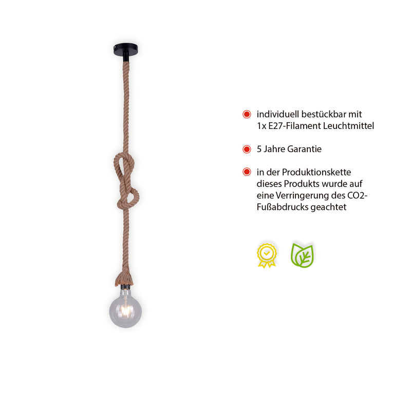 Lustra Paul Neuhaus ROPE 1xE27 Maro