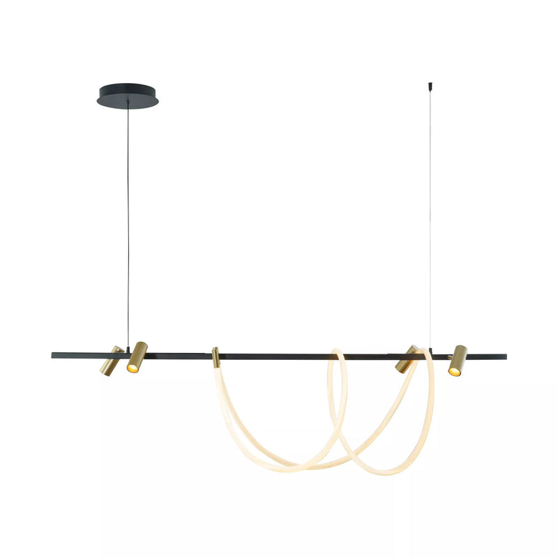 Lustra Zuma Line BALBO 5xLED Negru Mat