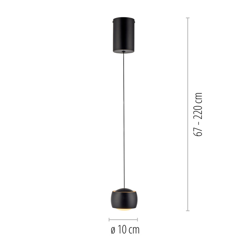 Lustra Paul Neuhaus BALLINI LED Negru