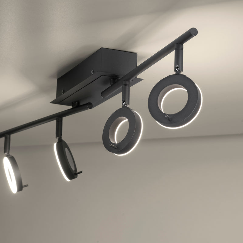 Plafoniera Paul Neuhaus SILEDA 4xLED Negru