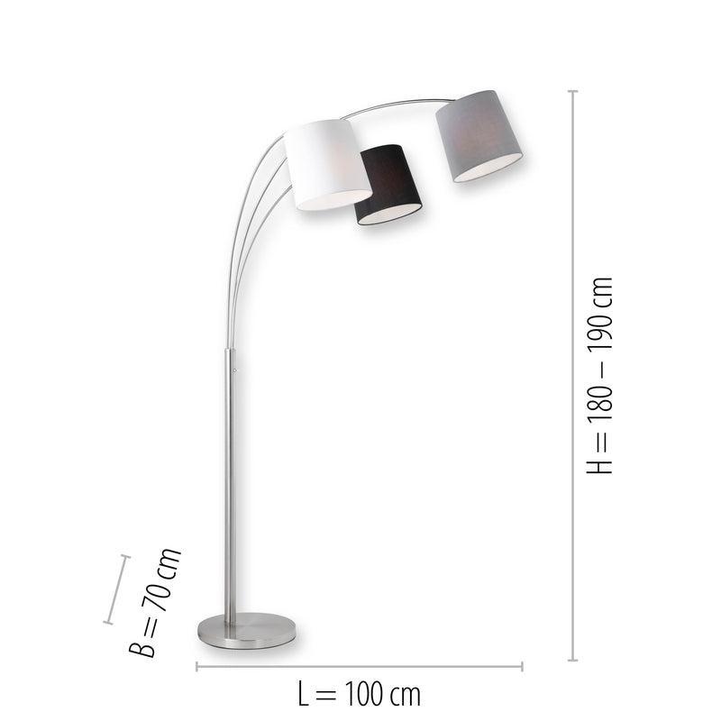 Lampadar Paul Neuhaus MELVIN 3xE27 Otel