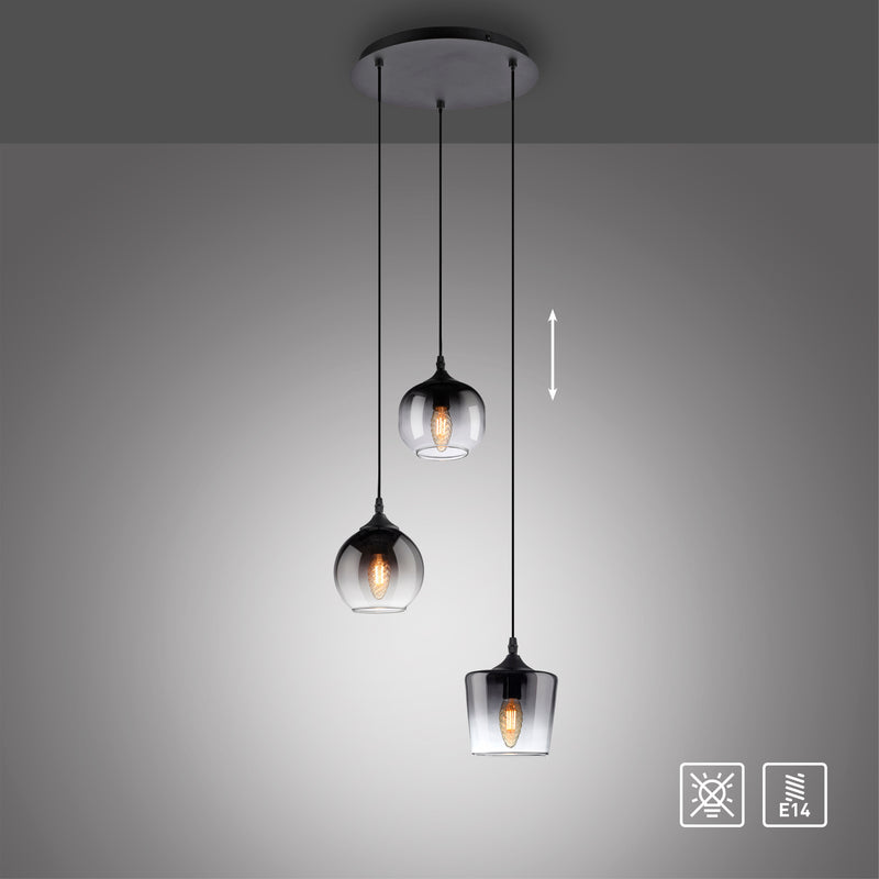 Lustra Paul Neuhaus ZEA 3xE14 Negru