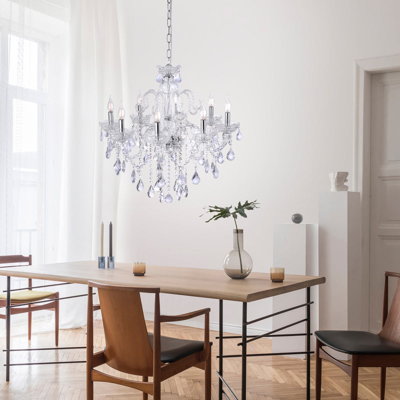 Lustra Paul Neuhaus GRACIA 8xE14 Transparent